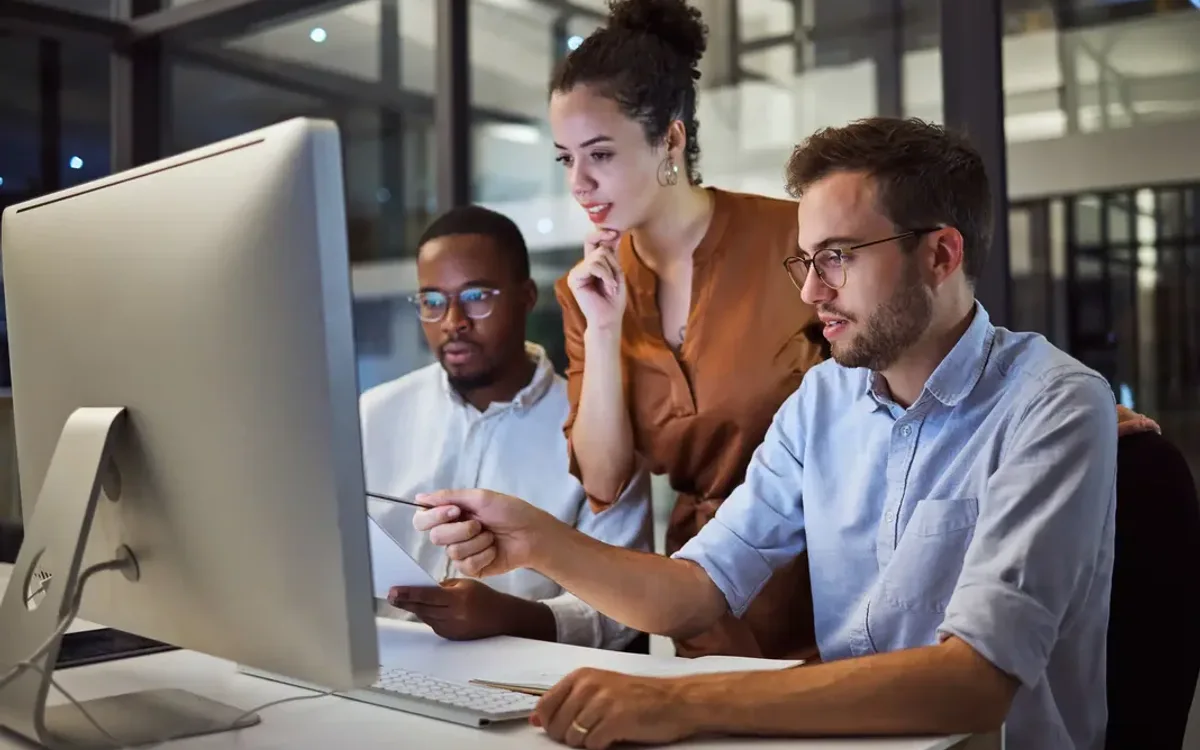Trade business owner reviewing website package options for a Paarl business site